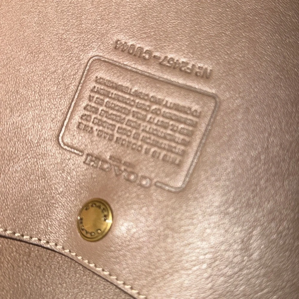 Coach Tan Leather Hobo Bag